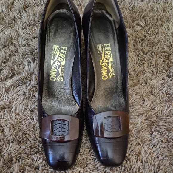 Salvatore Ferragamo Shoes - Salvatore Ferragamo Women's Black and Brown Loafers